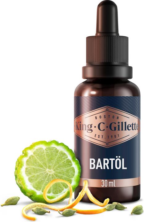 Image du produit King C. Gillette Huile Barbe Homme (30 ml)