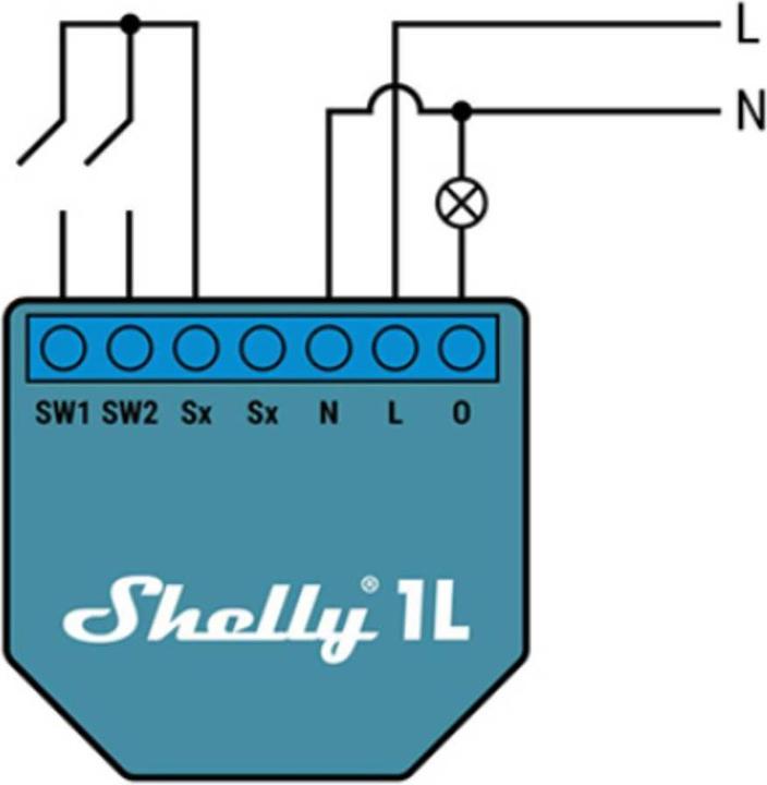Produktbild Shelly WLAN-Schaltaktor 1L WiFi-Relais