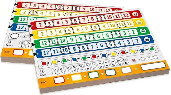 Actual product image Qwixx bonus extra blocks (German)