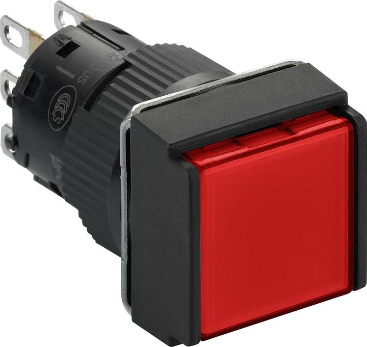 Image du produit Schneider Electric Bouton-poussoir lumineux à touche rouge 1NC/1NO