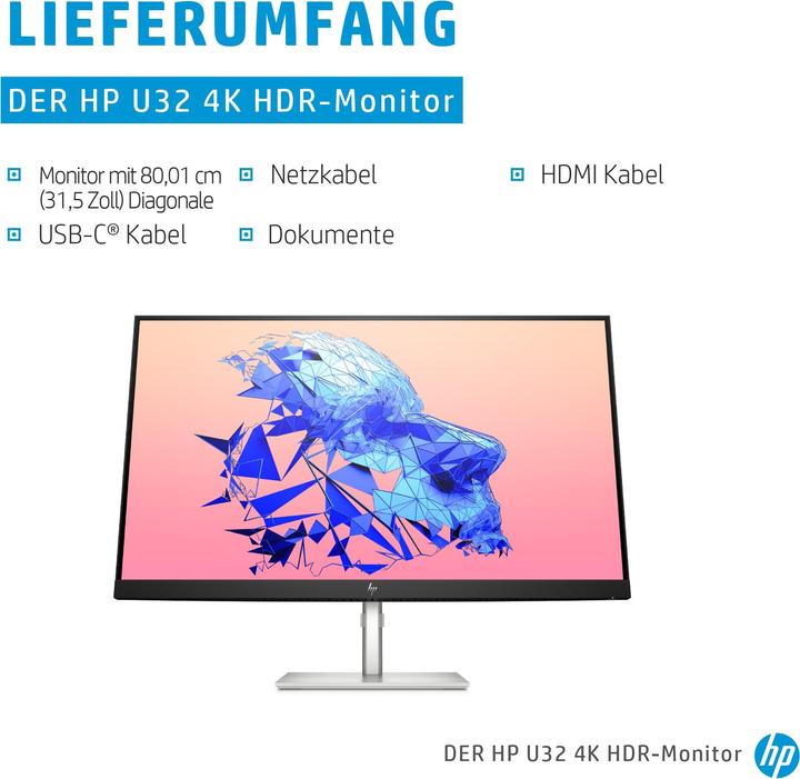 Produktbild HP U32 (3840 x 2160 Pixel, 31.50")