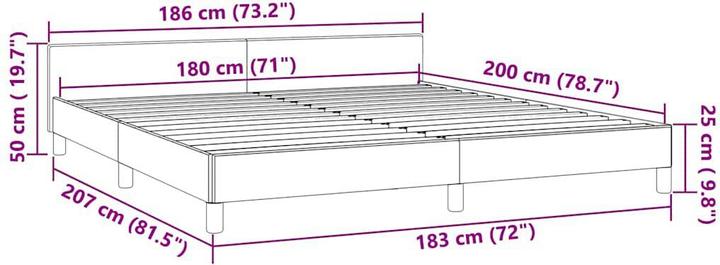Actual product image VidaXL Johnny (180 x 200 cm)