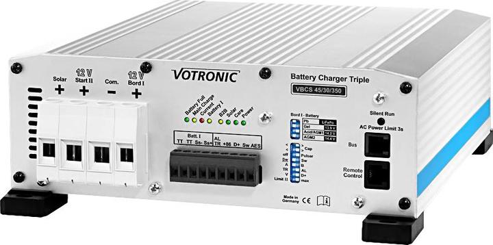 Immagine prodotto Votronic 3244 Unità combinata tripla VBCS 45/30/350 CI - caricatore/controllore/convertitore/dispositivo (12V, 45 A)
