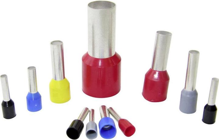 Produktbild WKK Ce 001408T Aderendhülse 0.14 mm² Teilisoliert Braun 500 St.