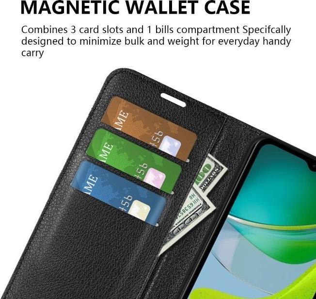 Produktbild MU Classic Litchi Leder Bookcover Series (Xiaomi Redmi Note 13 4G)
