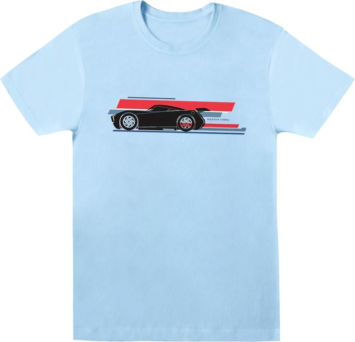 Actual product image Disney Mens Cars Jackson Storm Stripes T-Shirt (S)