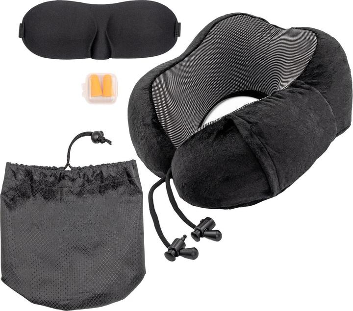 Actual product image Intirilife Neck pillow, eye mask, earplugs and storage bag (Head & neck pillow)