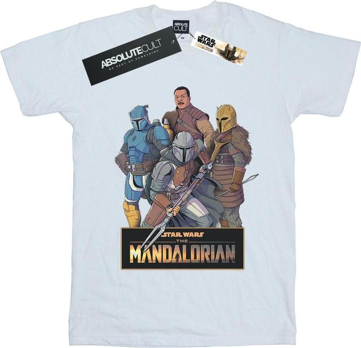 Star Wars The Mandalorian Character Collage TShirt Jungen