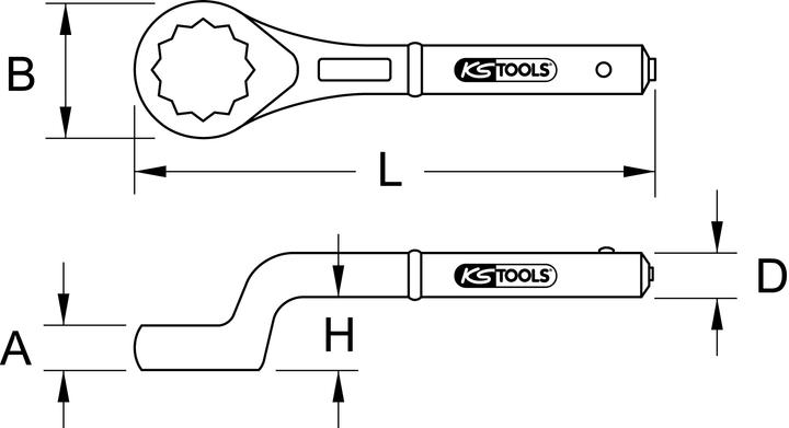 Immagine prodotto KS Tools Chiave combinata a gomito (1.9/16")