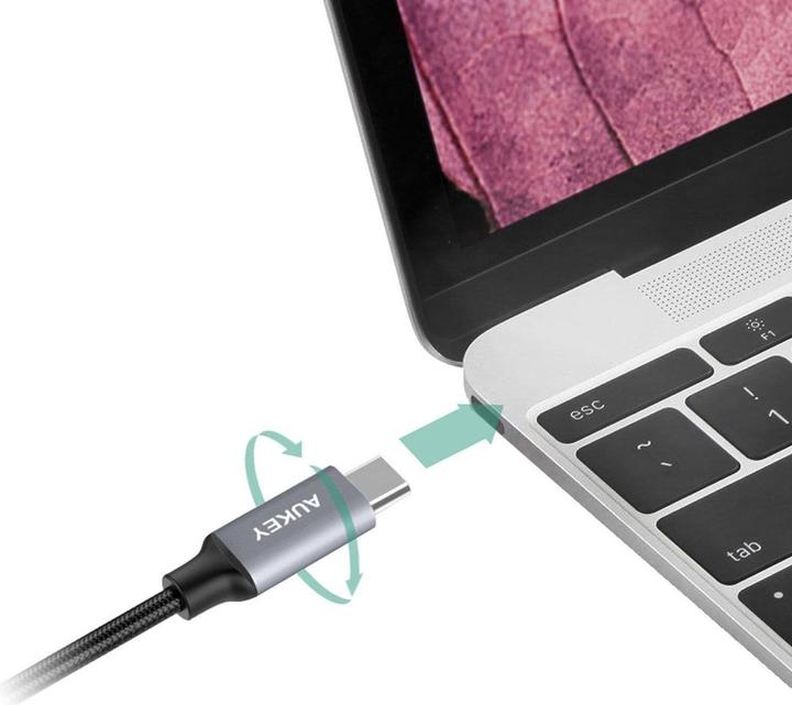 Produktbild Aukey USB A - USB Type-C Nylon (1 m, USB 3.0)