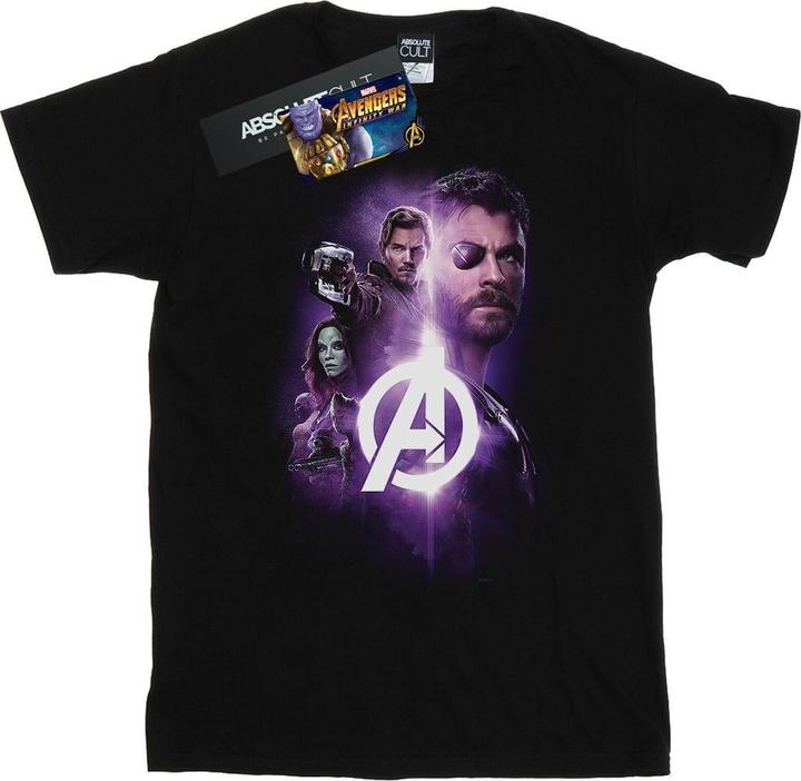 Avengers Infinity War Thor Guardians Team Up TShirt (XL)