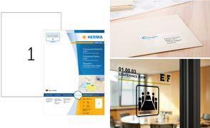 Actual product image HERMA Transparent labels A4