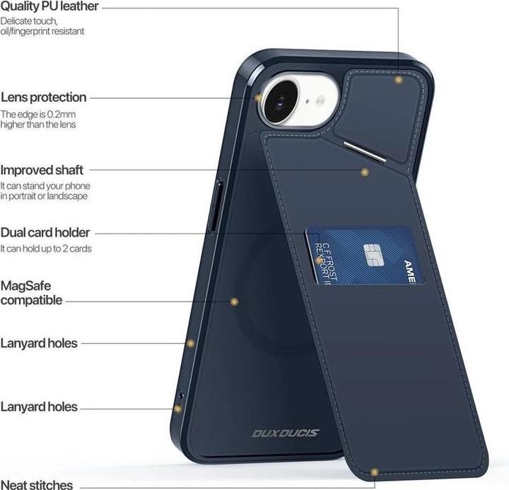 Immagine prodotto Dux Ducis Rafi II Mag Series PC und TPU Hardcase Hülle (Apple iPhone 16e)
