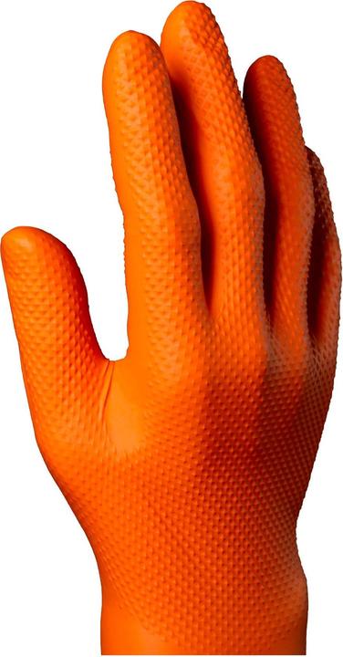Actual product image Lovehoney Disposable glove Max Grip Nitrile, 100 pieces, L, Orange (L)