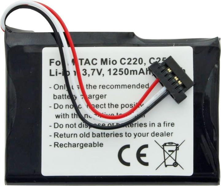 AccuCell Battery Mitac Mio C220, C230, C250, PNA3040