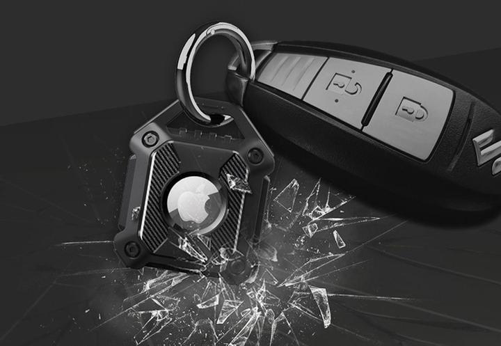 Produktbild Screenguard Apple Airtag Rugged Armor Case Hülle mit Anhänger