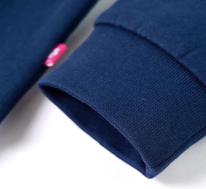 Actual product image VidaXL Children's sweatshirt navy blue 116,Material: 95 % cotton. 5 (116)