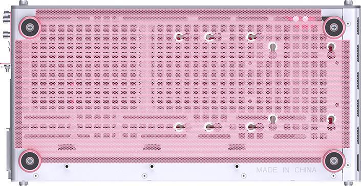 Actual product image Jonsplus MATX Handle Case Z20 - White-Pink (Mini-ITX, mATX)