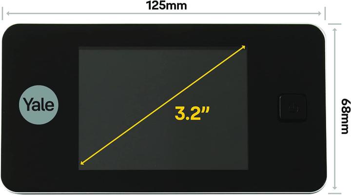 Productafbeelding Yale Digitale deurkijker DDV 500, 3,2" display, messing (Digitaal)