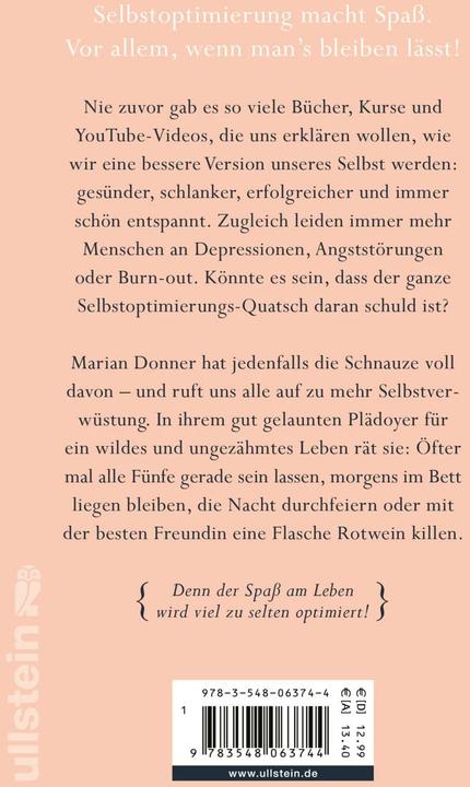 Produktbild Das kleine Buch der Selbstverwüstung (Deutsch, Marian Donner, 2020)