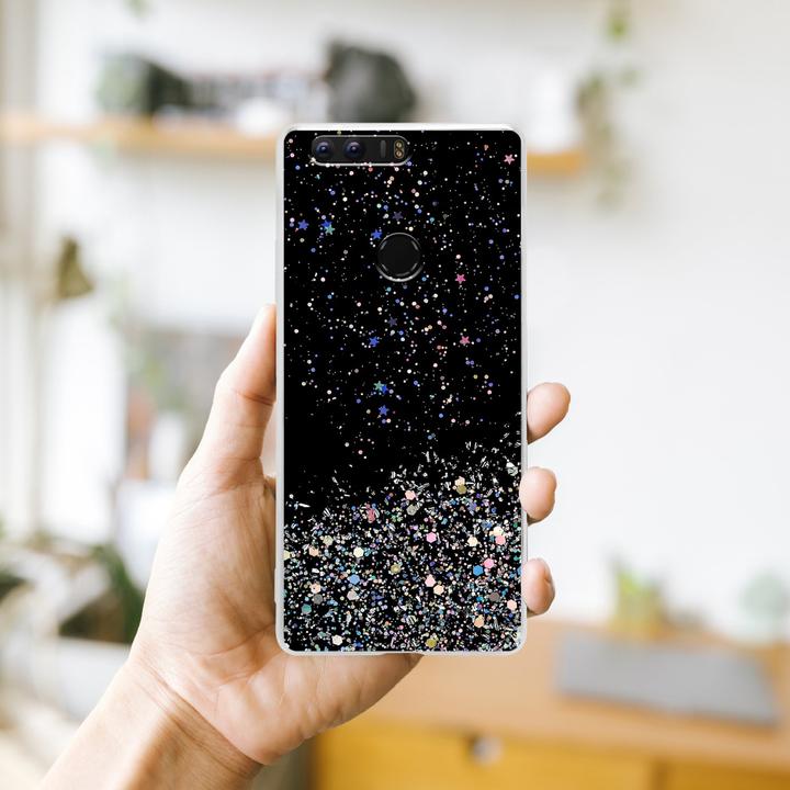 Actual product image Cadorabo TPU cover with glitter for Honor 8 / 8 PREMIUM (Fee 8 Premium)