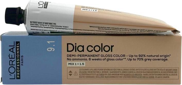 L'Oréal Professionnel Dia Color 9.1 Sehr Helles Blond Asch - 60ml (Blond)