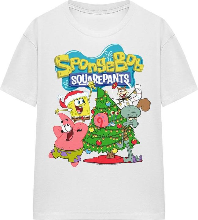 Immagine prodotto Spongebob Squarepants Maglietta Albero di Natale Adulto Unisex (XL)