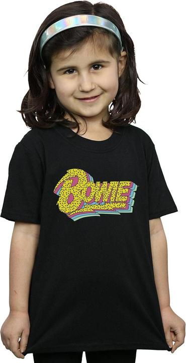Immagine prodotto David Bowie Moonlight 90s Logo Maglietta Ragazze (152, 158)