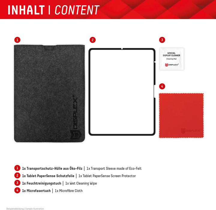 Actual product image Displex Tablet Papersense, Tablet Paper Feeling Schutzfolie (1 Piece, iPad Pro 13 2024 (M4), iPad Air 13 2024 (M2))
