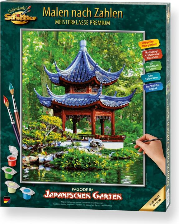 Image du produit Schipper Peinture par numéros Pagode dans un jardin japonais
