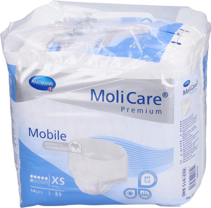 Actual product image MoliCare Mobile 6 Incontinence Pants (14 x, XS)