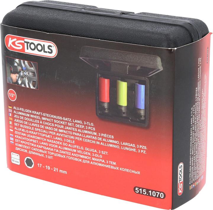Actual product image KS Tools Socket set (21 mm, 18 mm, 20 mm, 19 mm, 17 mm)