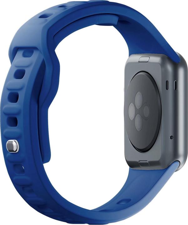 Actual product image 3MK Silicone Watch Strap Niebieski/Blue dla Apple Watch 42/44/45/49mm (Silicone, Stainless steel, 3, 4, 9, Extremist)