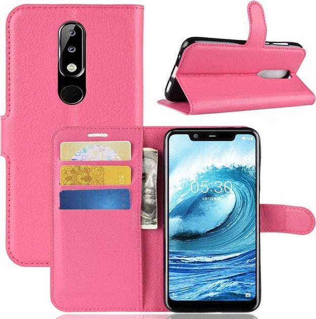 Produktbild MU Classic Litchi Leder Bookcover Series (Nokia 5.1 Plus)