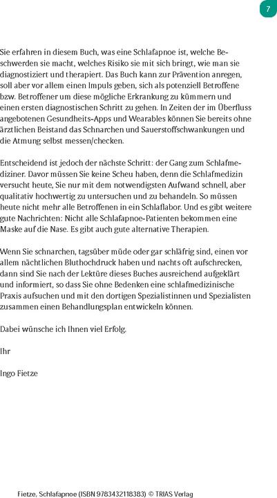 Produktbild Schlafapnoe (Deutsch, Fietze, Ingo, 2024)