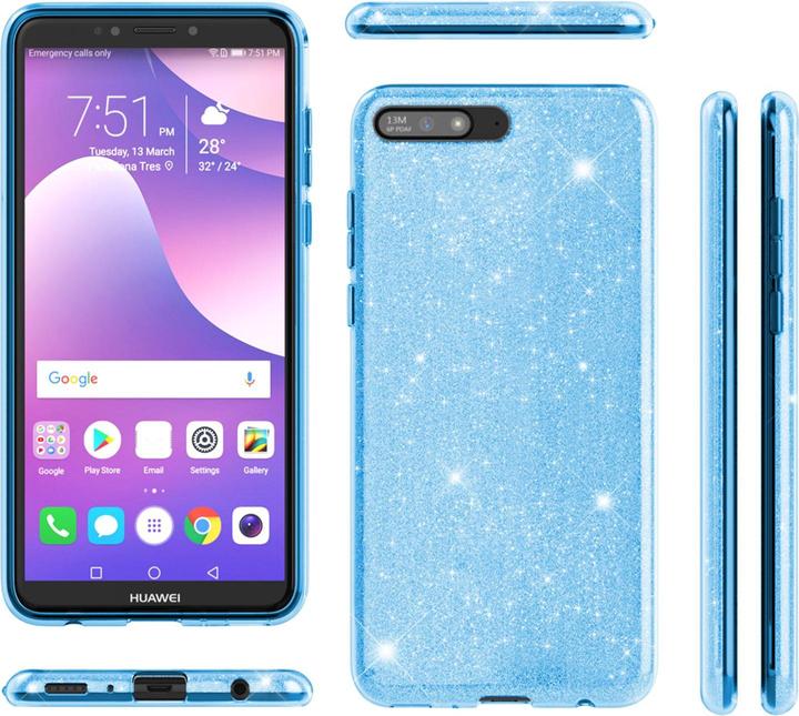 Immagine prodotto Nalia Copertina glitterata (Huawei Y6 (2018))