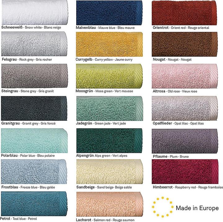 Actual product image Kela Hand towel Ladessa smoke blue (100 x 50 cm)