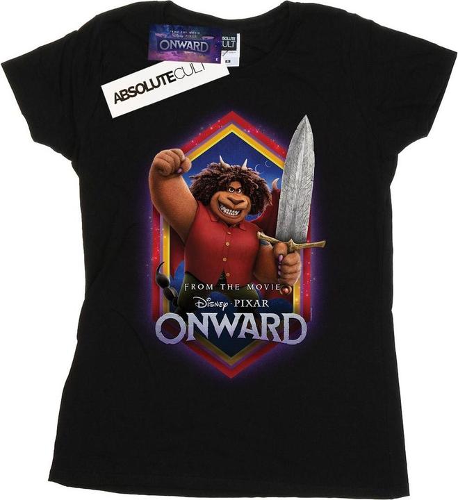 Actual product image Disney Womens/Ladies Onward Corey Manticore Crest Cotton T-Shirt (XXL)