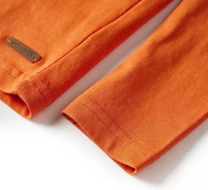 Produktbild VidaXL Kinder-Langarmshirt Dunkelorange 116,Material: 100 (116)