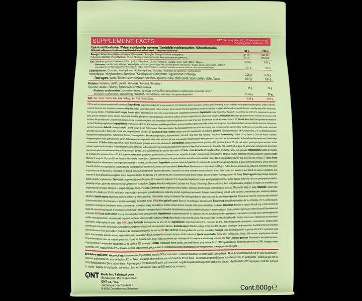 Actual product image QNT Vegan Protein Zero Sugar (Red Fruits, 1 pcs., 500 g)