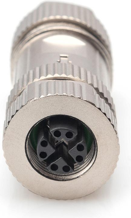 Productafbeelding Digitus M12 Jack X-gecodeerd IP67 CAT 6A, veldmontage