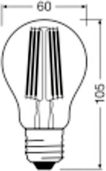 Produktbild Osram Led Filament Classic A (E27, 7.20 W, 1521 lm, 1 x, A)