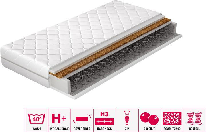 Actual product image ELTAP Oslo Microfibre (200 x 200 cm, Spring core)