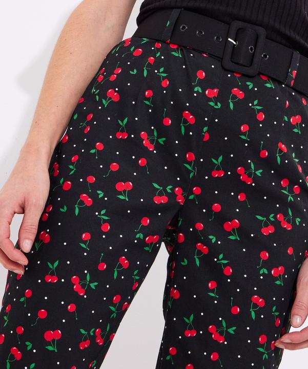 Actual product image Joe Browns Cherry Print Capri Trousers (46)