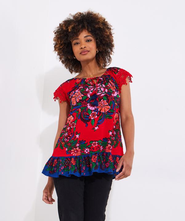 Image du produit Joe Browns Lace Sleeve Tassel Top (44)