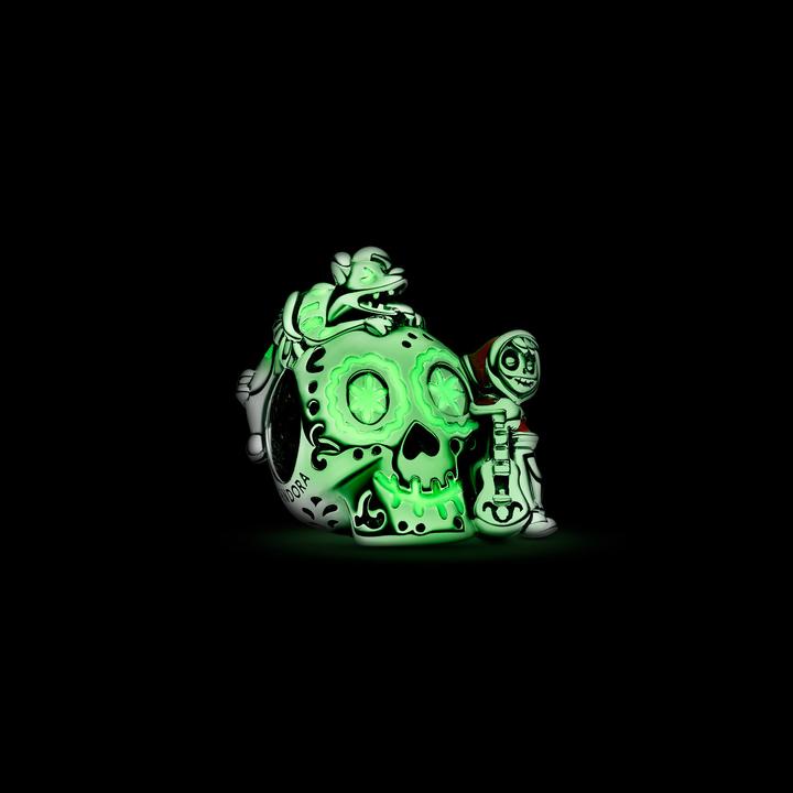 Produktbild Pandora Coco Miguel & Dante Glow in the dark Totenkopf (Silber 925)