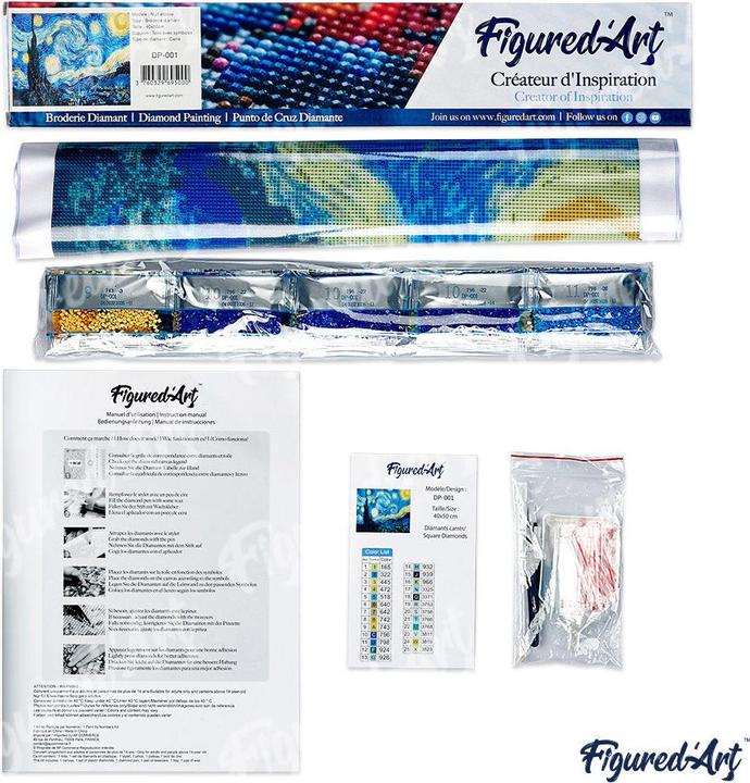 Image du produit Figured'Art Broderie Diamant - Eléphant et Couleurs