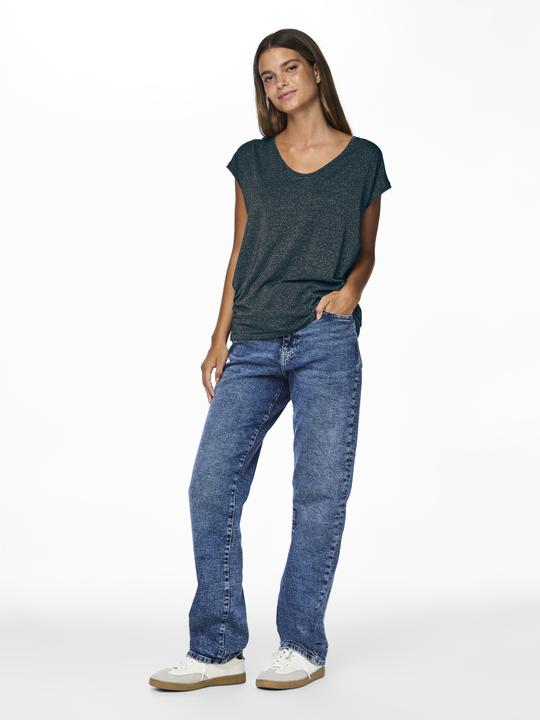 Actual product image Pieces Pcbillo Tee Lurex Stripes Noos Bc (L)
