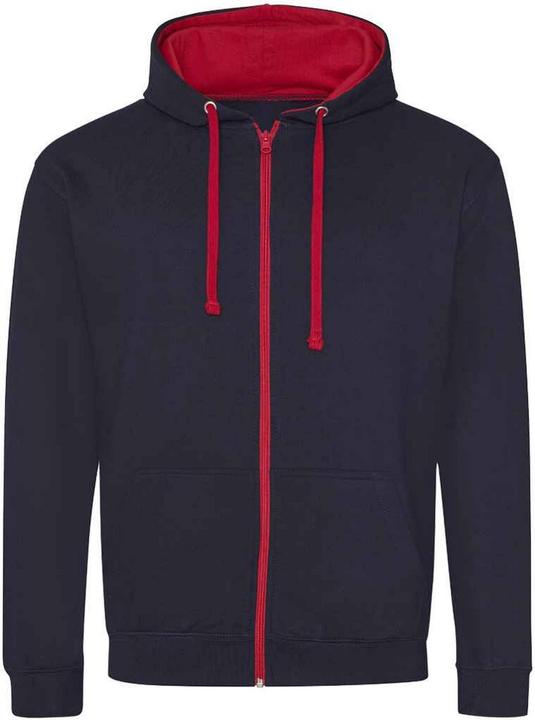 Awdis Varsity Hoodie mit durchgehendem Reissverschluss