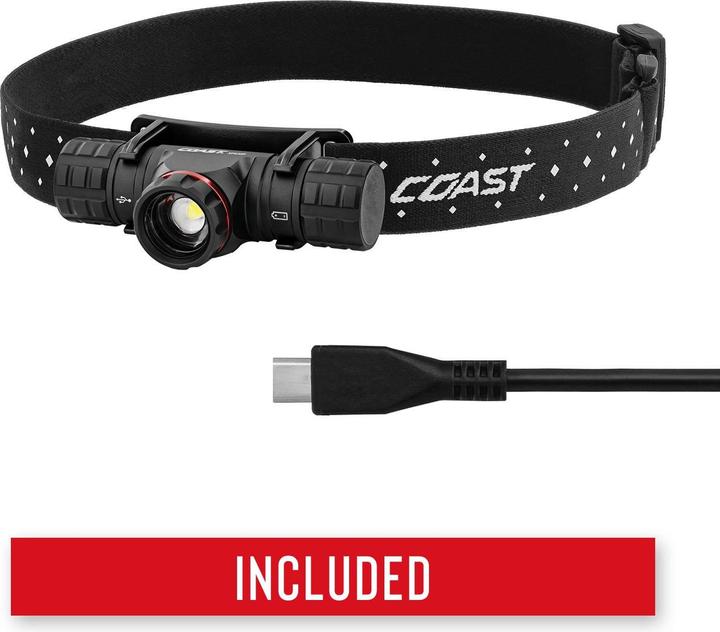 Actual product image Coast XPH30R rechargeable headlamp 1000 lumen - Vending Pack (1000 lm)